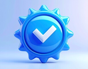 blue verified button
