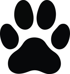 Paw Print Icon Without Nails