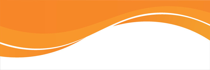 Abstract orange banner background. Graphic design banner pattern background template with vector dynamic curve shapes.