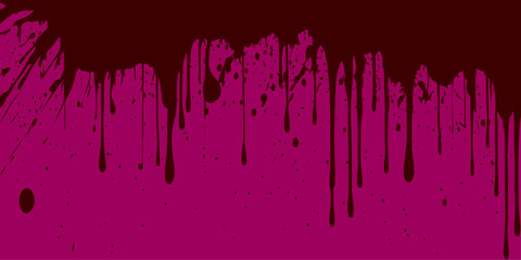 Fototapeta premium Abstract illustration of red paint splashes in a sound wave pattern