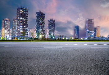 outdoor skyline city building landscape night cityscape street travel
