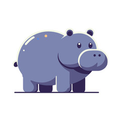 
hippo illustration design