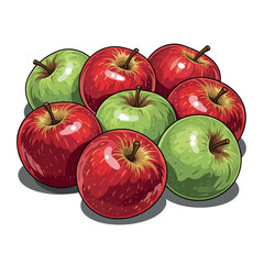 drawing, fruit, illustration, food, vector, organic, design, leaf, apple, summer, art, fresh, healthy, set, graphic, isolated, vegetarian, vitamin, sketch, icon, nature, diet, collection, drawn, line,