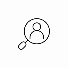 user search person icon sign vector