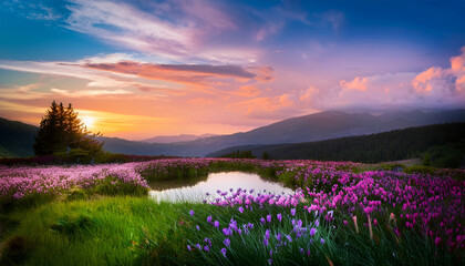 Fototapeta premium Nature S Pastel Palette At Twilight