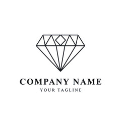 Naklejka premium Elegant black and white diamond-shaped logo design with a geometric pattern, suitable for a jewelry company or brand.