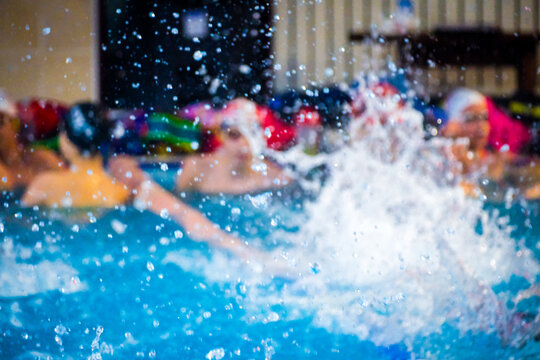 Professional Swimming Action in Water - Powered by Adobe