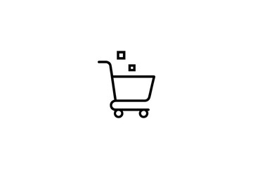 Digital Checkout Cart Line Icon