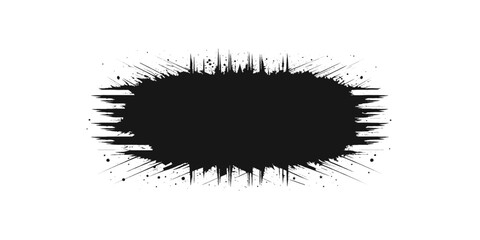 Black paint brush stroke grunge texture, black paint, ink brush, brush strokes, brushes, lines, frames, box, grungy. Grungy brushes collection.	