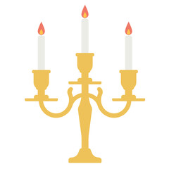 燭台のイラスト