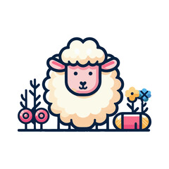 
sheep illustration design