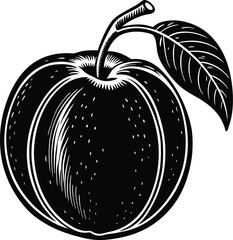 Vibrant sunset over tropical ocean horizon with silhouetted palm trees and clouds isolated on transparent background