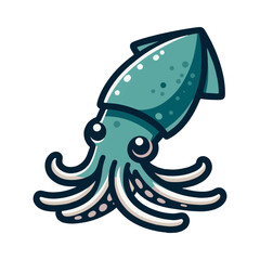 
squid illustration design