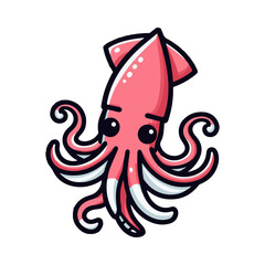 
squid illustration design