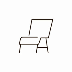 modern studio chair icon sign vector