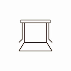 photography studio backdrop icon sign vector