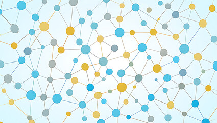 Modern Abstract Network Connections Digital Design