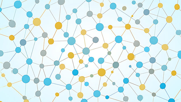 Modern Abstract Network Connections Digital Design