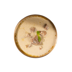 Authentic Hyderabadi mutton Marag Soup on a Transparent PNG Background