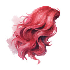 A watercolor painting of Hair Dye, vector illustration on white background.