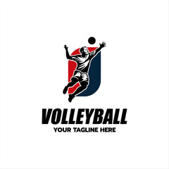 Volley Ball Sport logo icon vector design illustration