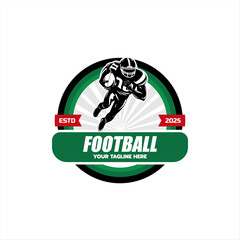 football logo template vector design illustration