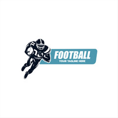 football logo template vector design illustration