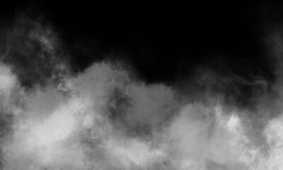 Black smoke sand texture background with foggy dust and mist particles