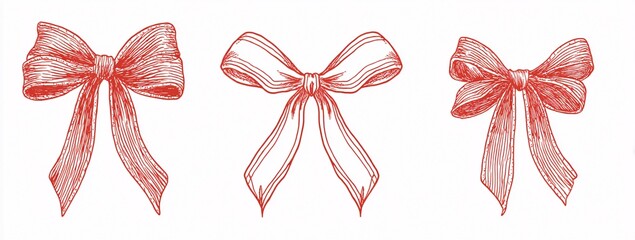  Pink Bows for Gifts and Decoration