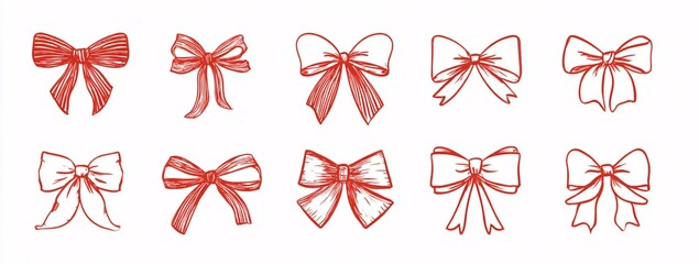  Pink Bows for Gifts and Decoration