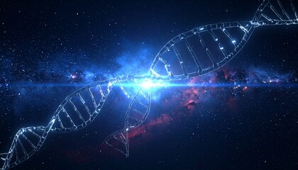 Leuchtende DNA im Weltall