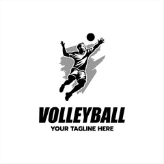 Volley Ball Sport logo icon vector design illustration