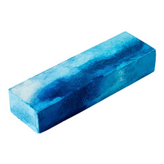 Watercolor vector illustration of Dry Erase Eraser, isolated on white background.