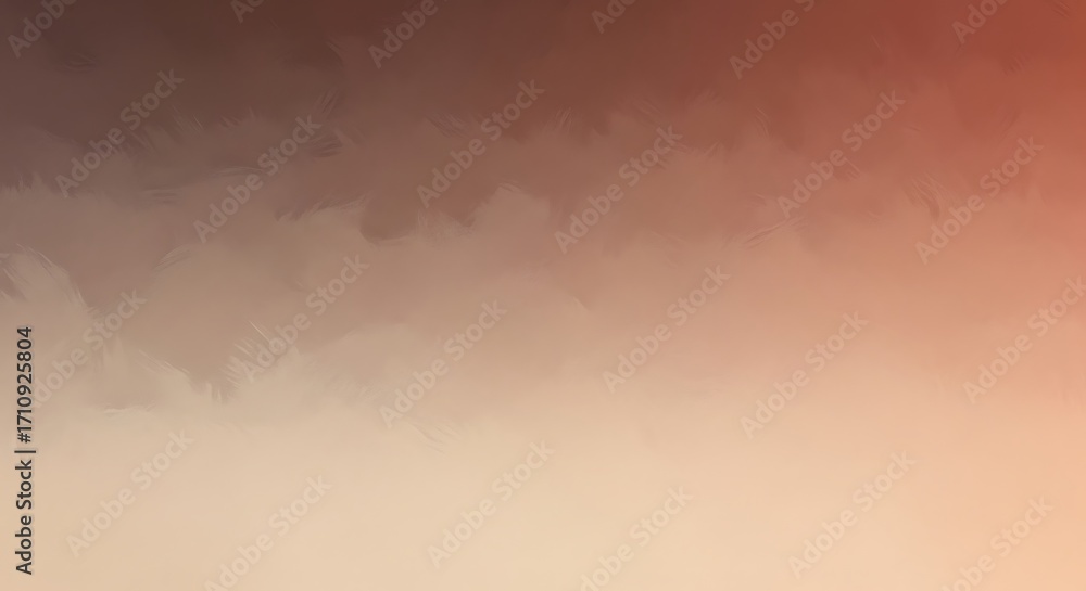 Poster an abstract display of blended hues, featuring a gradient from deep brown to soft peach, evoking a s