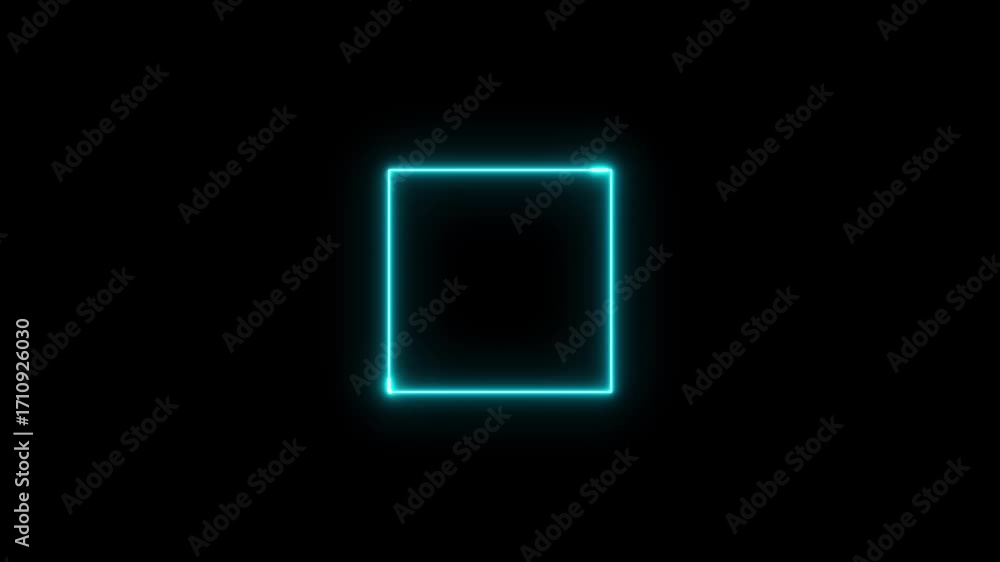 Poster abstract rectangle frame cyan color repetitive motion design emphasizes sleek modern look ideal futu
