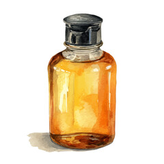 Conditioner in watercolor style, vector illustration, isolated on white background.