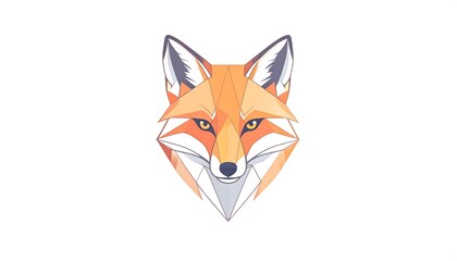 Obraz premium Geometric fox head illustration (1)