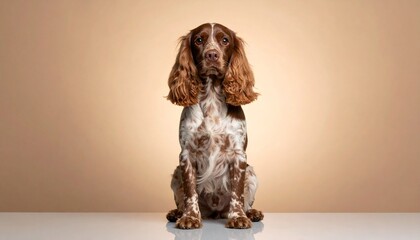 Boykin Spaniel on studio background	