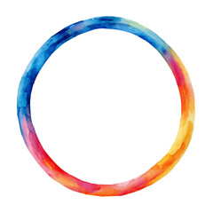 Hula Hoop, watercolor painting, vector illustration, isolated on a white background.