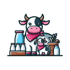 
cow illustration design
