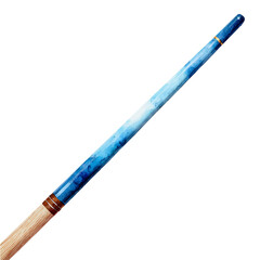 Watercolor vector illustration of Cue Stick, isolated on white background.