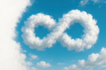 Clouds in the shape of an infinity symbol.