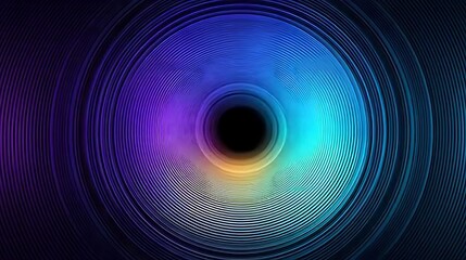Fototapeta premium Radiant rainbow spiral abstract neon graphic high resolution background