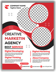 Creative Corporate Flyer Template Modern Marketing Agency Advertising Poster Vector Design