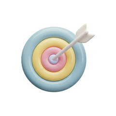  Bullseye Precision: An abstract rendering of a target, bisected by a precisely placed arrow, symbolizes focus, goals, and success in a visually striking image.