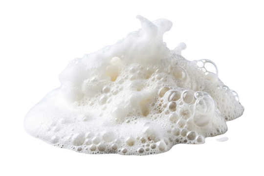 Bubbly soap foam texture background for bathroom and personal hygiene themes inspiration