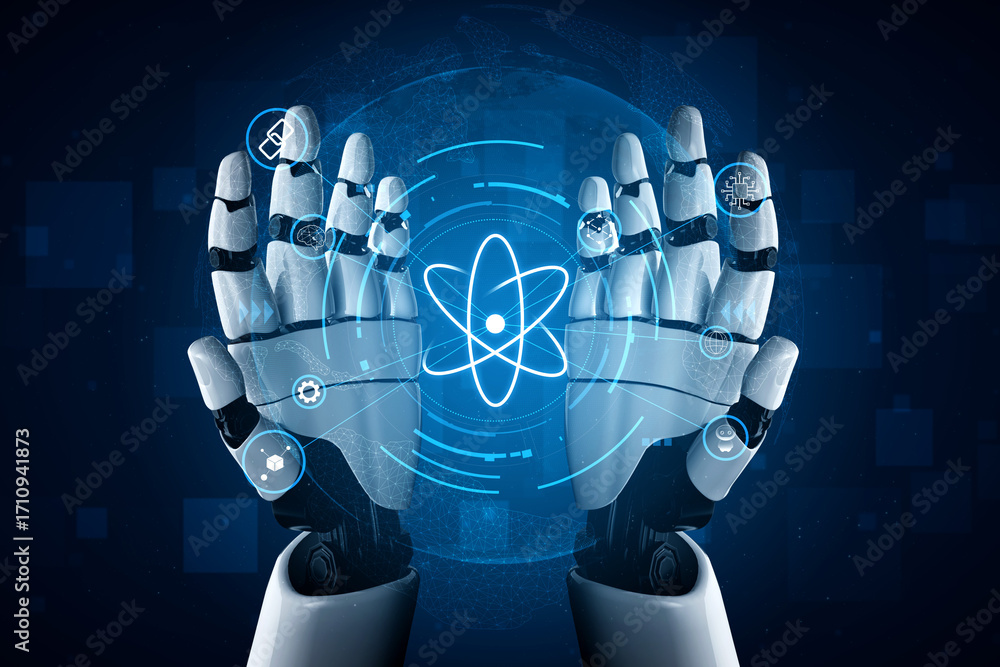 Poster the quantum technology ecosystem as the core of future ai innovations. quantum science will power ad
