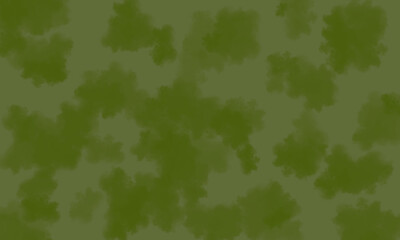 Features a pattern of irregularly shaped, soft edge, dark olive puffs, resembling clouds or blobs, spread across a lighter olive background, creating a seamless earth tone texture.