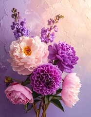 Floral bouquet, soft colors