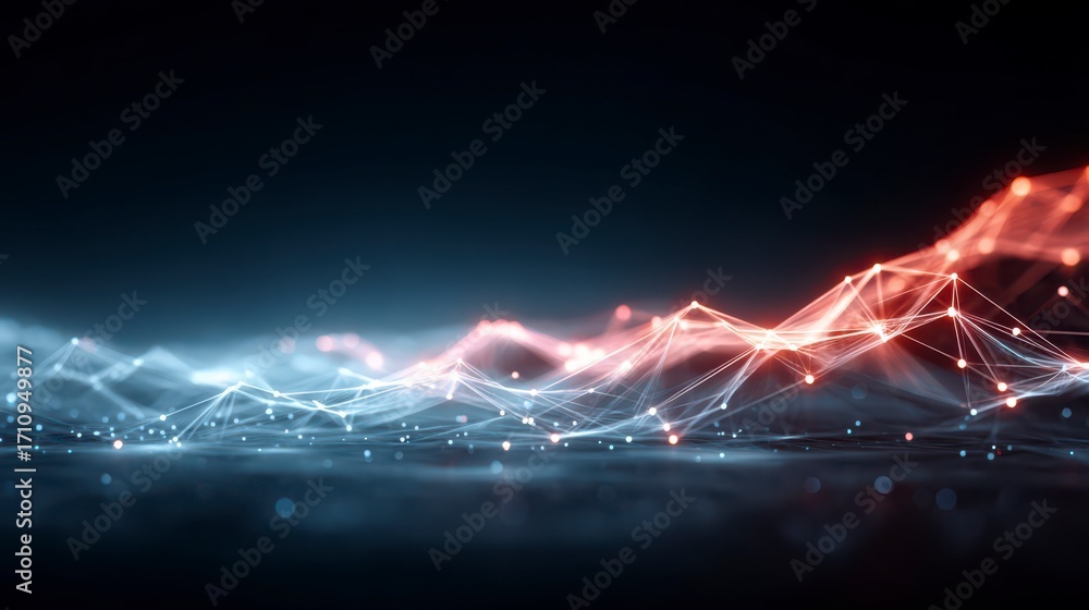 Poster connected digital data: capturing the essence of technological advancements, this image portrays an 
